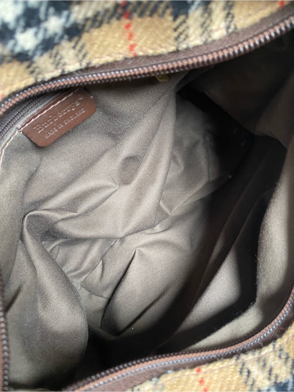 Burberry Brown Leather Interior Label Crossbody - Picture 6 of 8